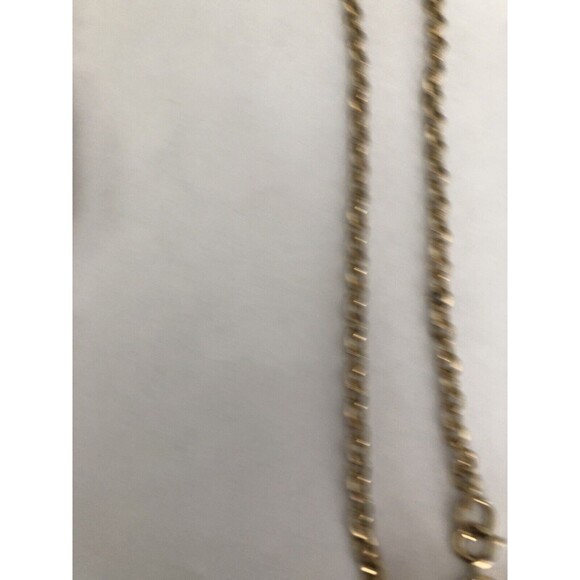 Sarah Coventry vintage necklace chain etched beads 36" long costume jewelry - Picture 2 of 5